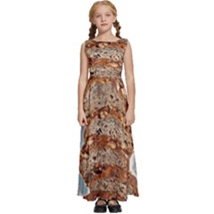 Bread Is Life - Italian Food Kids  Satin Sleeveless Maxi Dress by ConteMonfrey