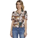 Juliet`s Windows   Puffed Short Sleeve Button Up Jacket View1