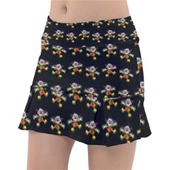 Dancing Clowns Black Classic Tennis Skirt by TetiBright