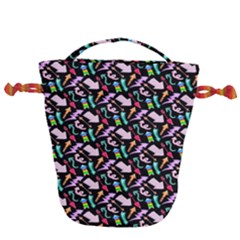 Retro Arrows Drawstring Bucket Bag by Sparkle
