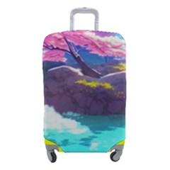 Fantasy Japan Mountains Cherry Blossoms Nature Luggage Cover (small) by Uceng