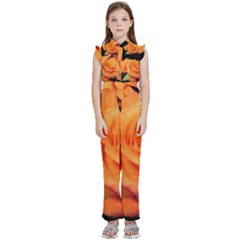 Color Of Desire Kids  Sleeveless Ruffle Edge Band Collar Chiffon One Piece by tomikokhphotography