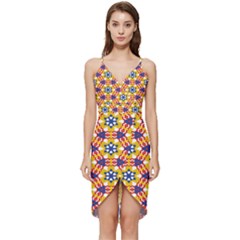 Wavey Shapes Pattern                                                    Wrap Frill Dress by LalyLauraFLM