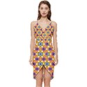 Wavey shapes pattern                                                    Wrap Frill Dress View1