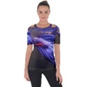 Betta Fish Photo And Wallpaper Cute Betta Fish Pictures Shoulder Cut Out Short Sleeve Top View1