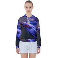 Betta Fish Photo And Wallpaper Cute Betta Fish Pictures Women s Tie Up Sweat by StoreofSuccess