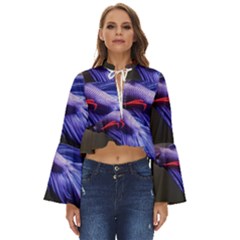 Betta Fish Photo And Wallpaper Cute Betta Fish Pictures Boho Long Bell Sleeve Top by StoreofSuccess