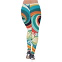 Wave Waves Ocean Sea Abstract Whimsical Velvet Leggings View2