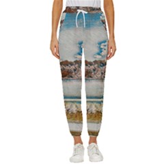 Side Way To Lake Garda, Italy  Cropped Drawstring Pants by ConteMonfrey