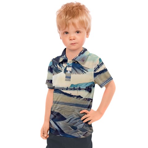 A Walk On Gardasee, Italy  Kids  Polo Tee by ConteMonfrey