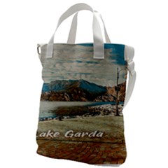Calm Day On Lake Garda Canvas Messenger Bag by ConteMonfrey