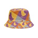 Chickens Pixel Pattern - Version 1b Inside Out Bucket Hat View1