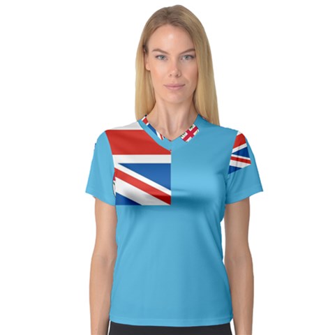 Fiji V-neck Sport Mesh Tee by tony4urban