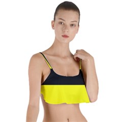Kashubian Flag Layered Top Bikini Top  by tony4urban