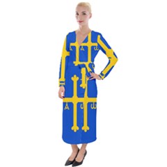 Asturias Velvet Maxi Wrap Dress by tony4urban
