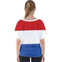 Netherlands V-Neck Dolman Drape Top View2