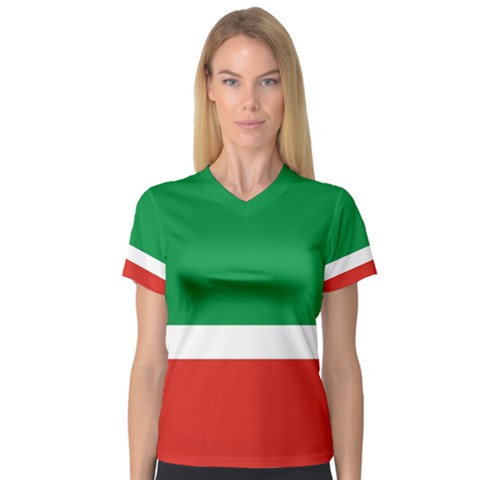Chechen Republic V-neck Sport Mesh Tee by tony4urban