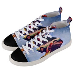 Berwyn Car Kebob Men s Mid-top Canvas Sneakers by StarvingArtisan
