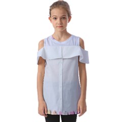 Valentine Day Heart Pattern Capsule Fold Over Open Sleeve Top by artworkshop