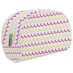 Pattern Waves Make Up Case (medium) by artworkshop