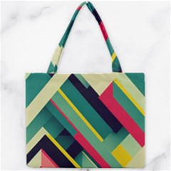 Pattern Abstract Geometric Design Mini Tote Bag by danenraven