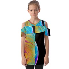 Soap Bubble Project Fold Over Open Sleeve Top by artworkshop