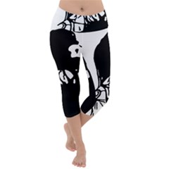Mrn Lightweight Velour Capri Yoga Leggings by MRNStudios