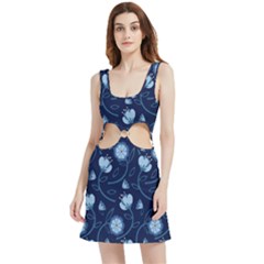 Flower Velour Cutout Dress by zappwaits