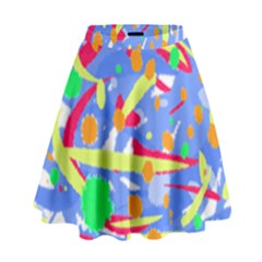 Abstact Pattern T- Shirt Abstact Pattern T- Shirt High Waist Skirt by maxcute