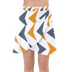 Abstract Arrow Pattern T- Shirt Abstract Arrow Pattern T- Shirt Wrap Front Skirt by maxcute
