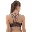 Brown Leopard Pattern Back Web Sports Bra View2