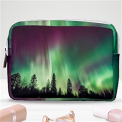 Aurora Borealis Northern Lights Nature Make Up Pouch (medium) by Ravend
