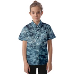 Water Splash Texture  Kids  Short Sleeve Shirt by artworkshop