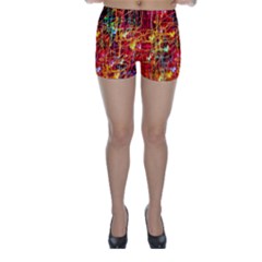 Design Art Pattern Skinny Shorts by artworkshop