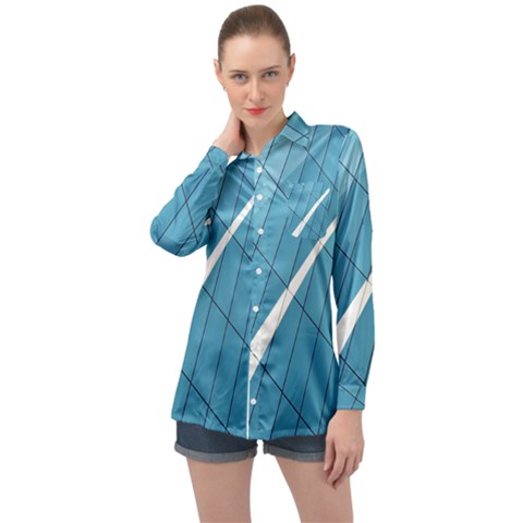 Design Texture Long Sleeve Satin Shirt by artworkshop