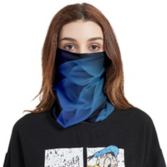Abstract Blue Background Face Covering Bandana (two Sides) by artworkshop