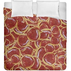 Cookies With Strawberry Jam Motif Pattern Duvet Cover Double Side (king Size) by dflcprintsclothing
