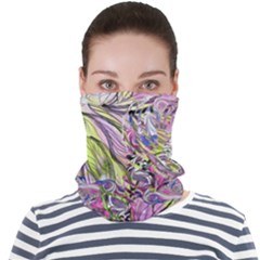 Abstract Intarsio Face Seamless Bandana (adult) by kaleidomarblingart