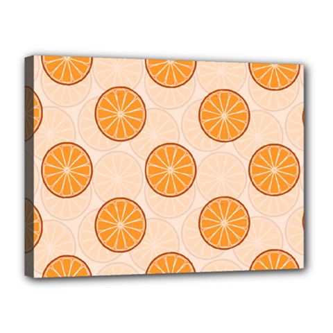 Orange Slices! Canvas 16  X 12  (stretched) by fructosebat