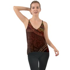 Fractal Pattern Geometric Pattern Chiffon Cami by Ravend