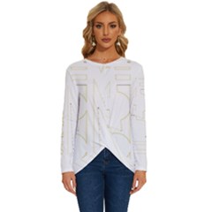 Abstract T- Shirt Model 31 T- Shirt Long Sleeve Crew Neck Pullover Top by maxcute