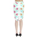 Batik T- Shirt Batik Flower Pattern 5 Midi Wrap Pencil Skirt View2
