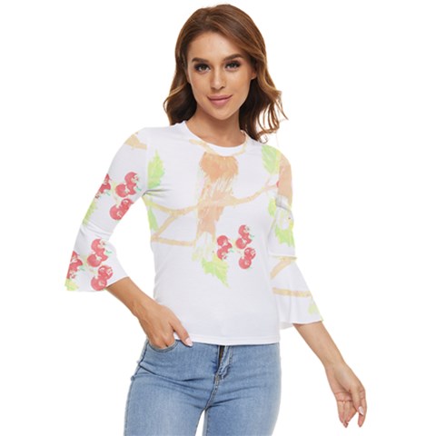 Bird Lover T- Shirtbird T- Shirt (38) Bell Sleeve Top by maxcute