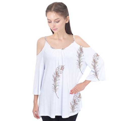 Boho Feather Pattern T- Shirt Boho Feather Pattern T- Shirt Flutter Tees by maxcute