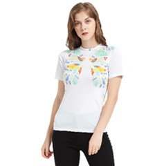 Butterfly Art T- Shirtbutterfly T- Shirt (2) Women s Short Sleeve Rash Guard by maxcute
