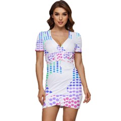 Cat Lover Gifts T- Shirtcat T- Shirt (2) Low Cut Cap Sleeve Mini Dress by maxcute
