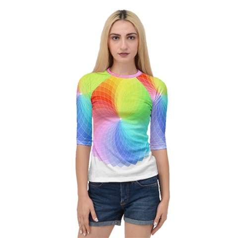 Color Wheel T- Shirt Color Wheel T- Shirt Quarter Sleeve Raglan Tee by maxcute