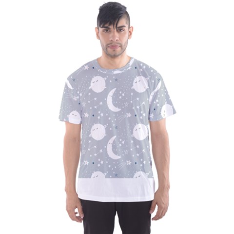 Cosmos T- Shirt Cute Baby Cosmic Pattern 7 Men s Sport Mesh Tee by maxcute