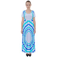 Easter Eggs T- Shirt Easter Egg Design T- Shirt High Waist Short Sleeve Maxi Dress by maxcute
