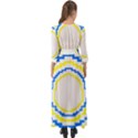Easter Eggs T- Shirt Easter Eggs Pattern T- Shirt Button Up Boho Maxi Dress View2